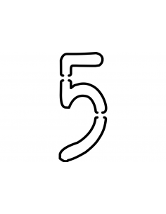 Numéro 5 STRING LIGHT FSVL en INSIGNIA | 40 cm noir