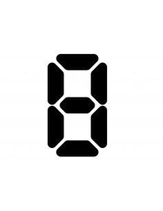 Numéro LCD FSVL en INSIGNIA | 40 cm noir