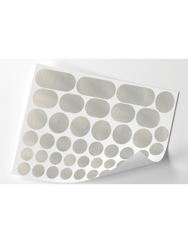 Pastilles tissu Ripstop adhésivé GRIS | feuille...