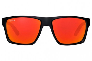 Lunettes SUMMIT noir mat & verres rouges miroir