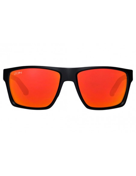 Lunettes SUMMIT noir mat & verres rouges miroir