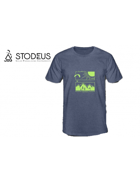 T-Shirt FLY WITH THE SUN bleu/gris | L