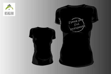 T-Shirt ASAGIRI, "Attention", homme, couleur...