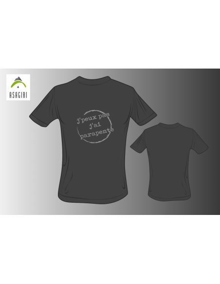 T-Shirt ASAGIRI, "Attention", homme, couleur gris, taille M