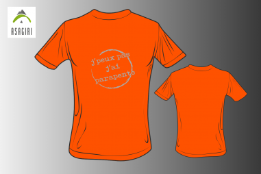 T-Shirt ASAGIRI, "Attention", homme, couleur...