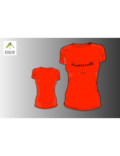 T-Shirt ASAGIRI, "Airvolution", femme, couleur orange,...