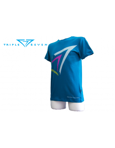 T-shirt TRIPLE SEVEN bleu L | homme