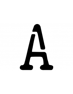 Lettre A STRING en INSIGNIA | 50 cm noir