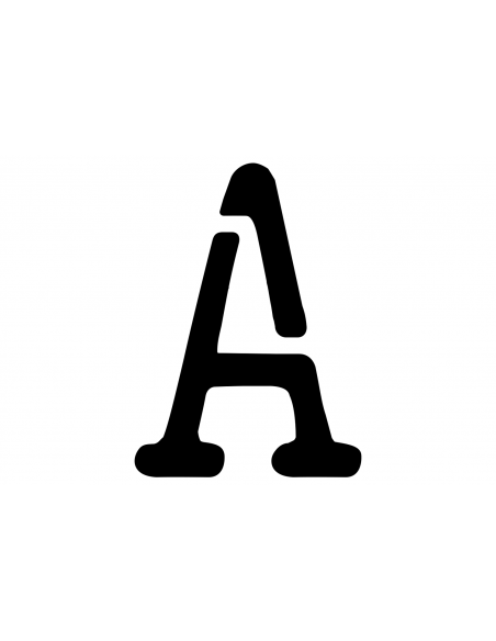 Lettre A STRING en INSIGNIA | 50 cm noir