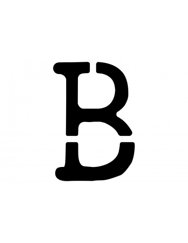 Lettre B STRING en INSIGNIA | 50 cm noir