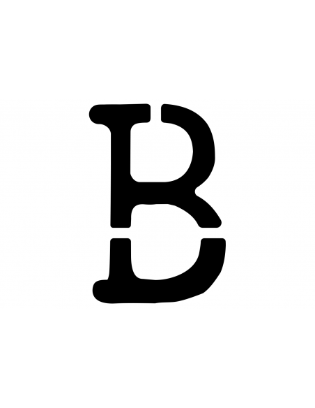 Lettre B STRING en INSIGNIA | 50 cm noir