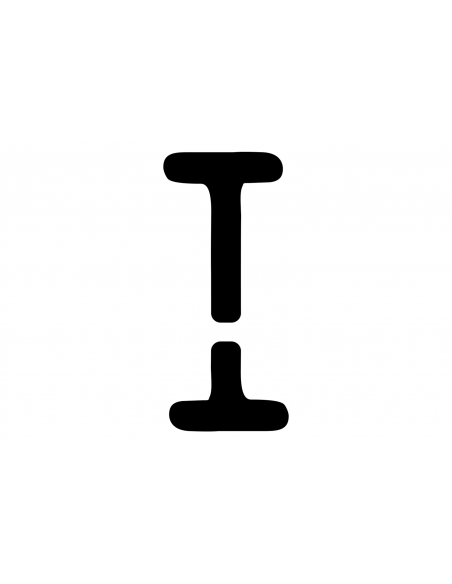 Lettre I STRING en INSIGNIA | 50 cm noir