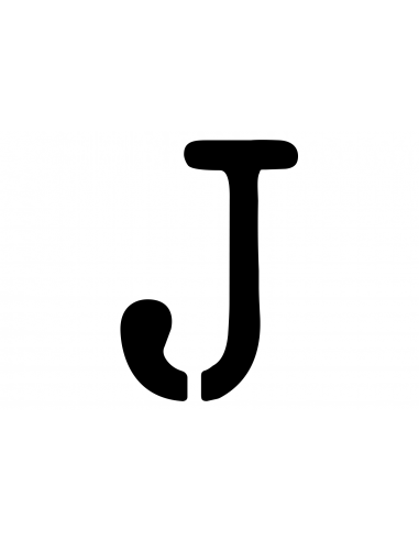 Lettre J STRING en INSIGNIA | 50 cm noir