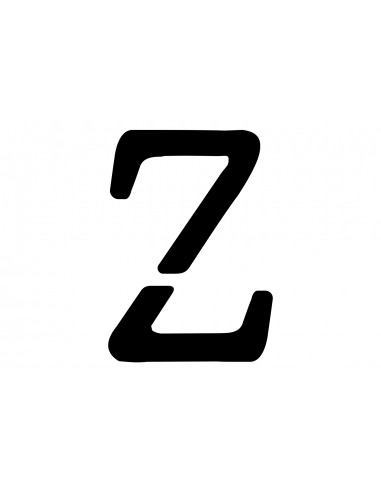 Lettre Z STRING en INSIGNIA | 50 cm noir