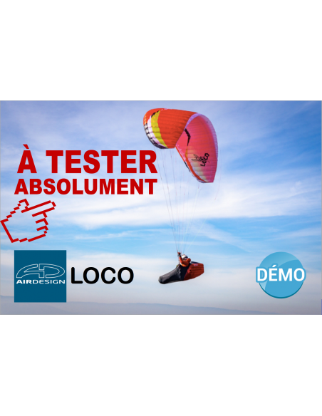 Parapente LOCO 16 Démo | 2.59 kg (60-90 kg)