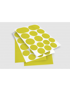 Pack mixte tissu Ripstop adhésivé JAUNE | feuilles A6...