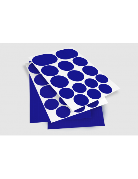 Pack mixte tissu Ripstop adhésivé BLEU | feuilles A6 (total 30 cm x 21 cm)