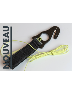 Coupe-sangle (hook knife) avec sangle, Velcro & suspente...