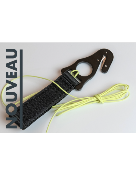 Coupe-sangle (hook knife) avec sangle, Velcro & suspente | 52 g
