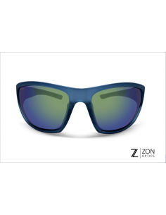 Lunettes PEAK bleu transparent mat & verres violets...