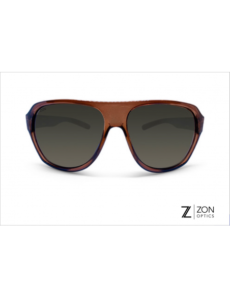 Lunettes MIRAGE brun transparent & verres bruns