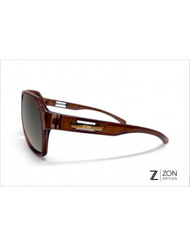 Lunettes MIRAGE brun transparent & verres bruns