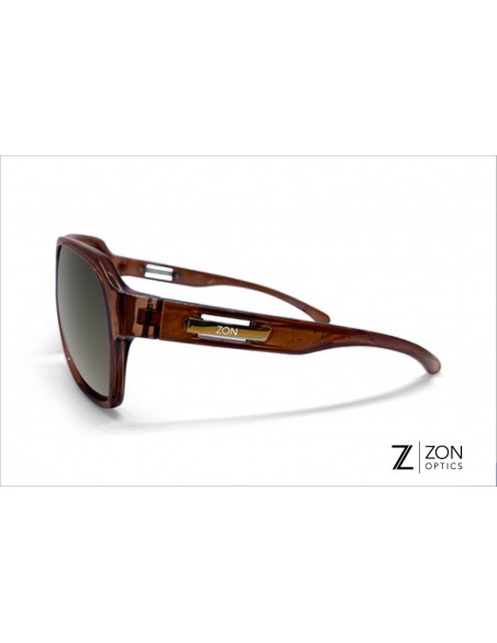 Lunettes MIRAGE brun transparent & verres bruns