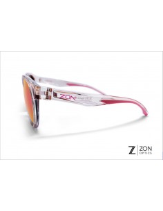 Lunettes LUNA rose quartz & verres miroirs roses dorés 2