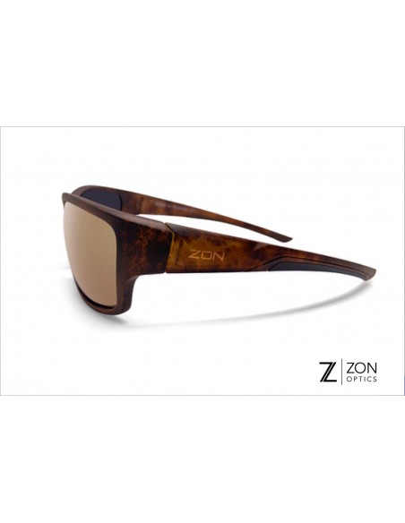 Lunettes PEAK tortoise ambre & verres dorés polarisés