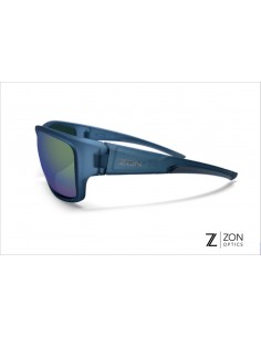 Lunettes PEAK bleu transparent mat & verres violets... 2