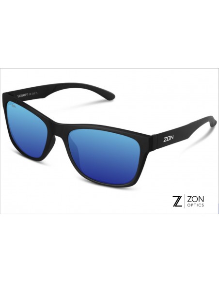 Lunettes SUMMIT gris transparent & verres miroirs bleus