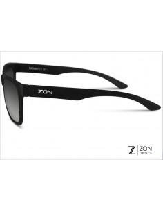 Lunettes SKINNY noir mat & verres gris dégradés 2