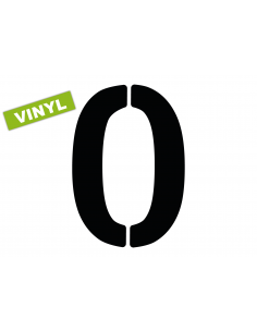 Numéro 0 SLICE FSVL en VINYL | 40 cm noir