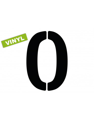 Numéro 0 SLICE FSVL en VINYL | 40 cm noir