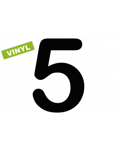 Numéro 5 SLICE FSVL en VINYL | 40 cm noir