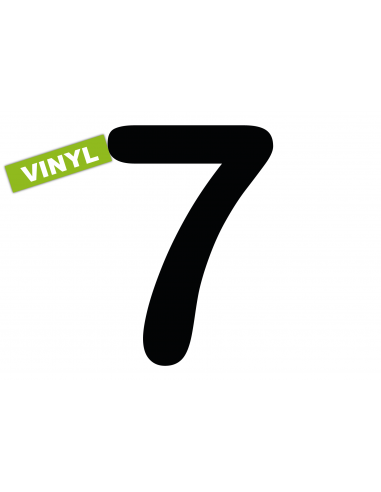 Numéro 7 SLICE FSVL en VINYL | 40 cm noir