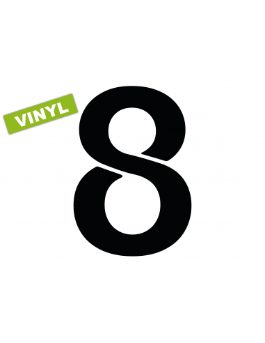 Numéro 8 SLICE FSVL en VINYL | 40 cm noir
