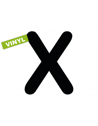 Numéro X SLICE FSVL en VINYL | 40 cm noir