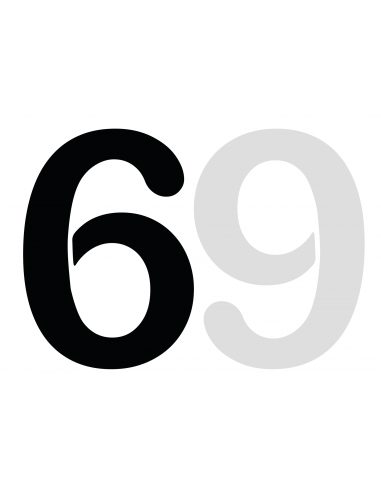 Numéro 6/9 SLICE FSVL en INSIGNIA | 40 cm noir
