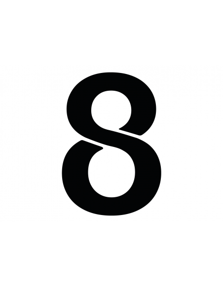 Numéro 8 SLICE FSVL en INSIGNIA | 40 cm noir