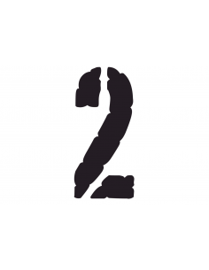 Numéro 2 CARGO FSVL en INSIGNIA | 40 cm noir