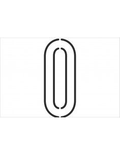 VINYL SHV-number PLAK LIGHT | 40 cm black 2