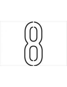 Numéros PLAK LIGHT FSVL en INSIGNIA | 40 cm noir 2
