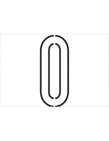 Numéros PLAK LIGHT FSVL en INSIGNIA | 40 cm noir