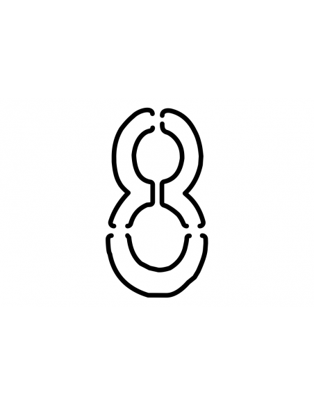 INSIGNIA SHV-Nummer 8 STRING LIGHT | 40 cm schwarz