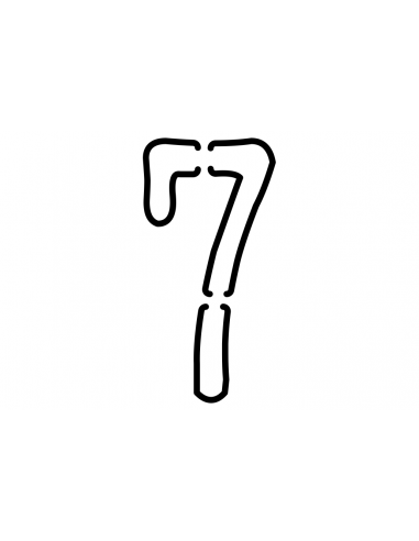 INSIGNIA SHV-number 7 STRING LIGHT | 40 cm black