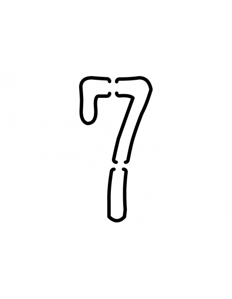 INSIGNIA SHV-number 7 STRING LIGHT | 40 cm black