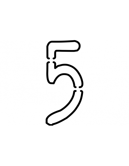 INSIGNIA SHV-Nummer 5 STRING LIGHT | 40 cm schwarz