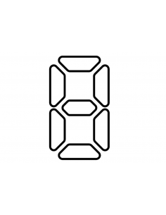 SHV number "LCD LIGHT" STRONG | 40 cm black