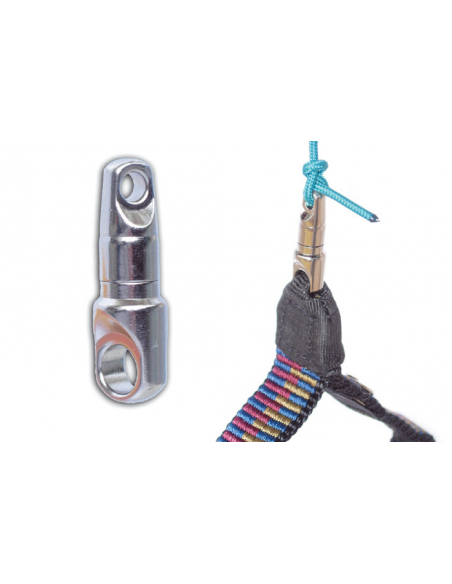 Pair of swivels with loop for brake handle